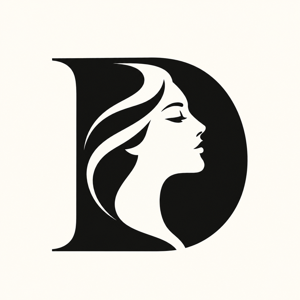 DEMETER goddess profile medallion charm concept