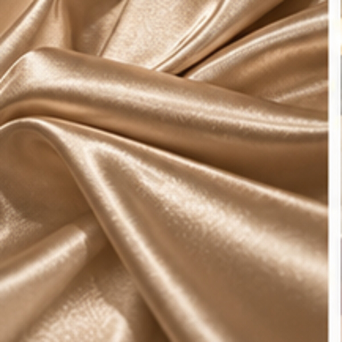 Champagne fabric close-up for eveningwear